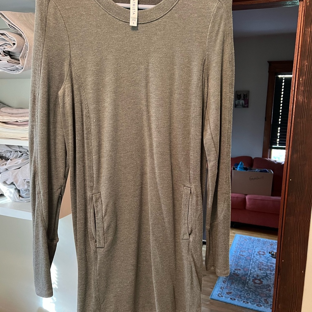 Athleta Heather Green Dress